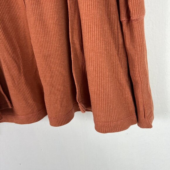NWT Chaser Ribbed Open Front Cardigan Pockets Orange Size Small S NEW - Picture 4 of 12